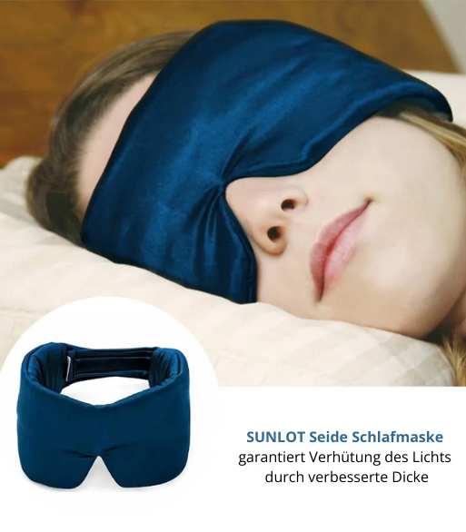 SUNLOT Seide Schlafmaske