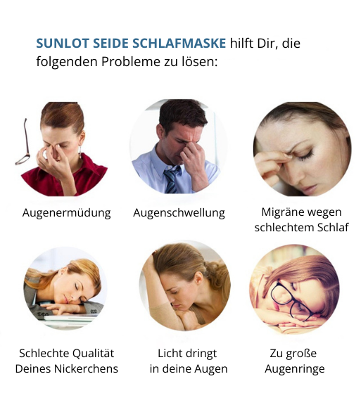 SUNLOT Seide Schlafmaske