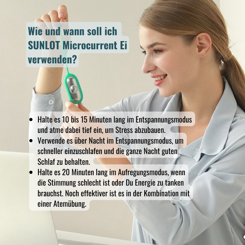 SUNLOT Microcurrent Ei zum Einschlafen