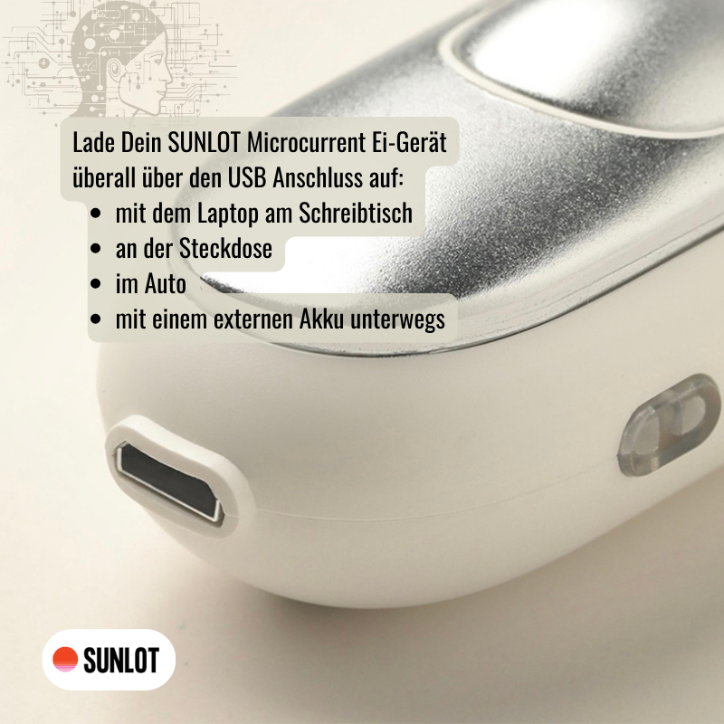 SUNLOT Microcurrent Ei zum Einschlafen