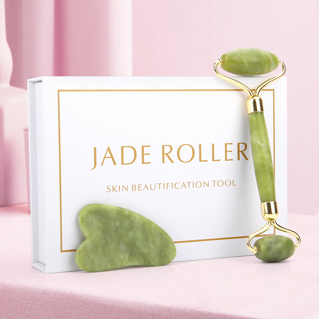 SUNLOT Jade Gesichtsroller & Gua Sha