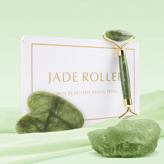 SUNLOT Jade Gesichtsroller & Gua Sha